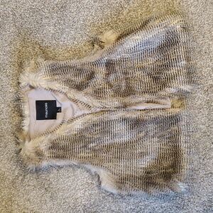 Faux fur vest